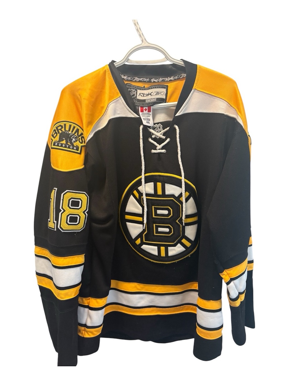 Reebok Boston Bruins Horton # 18 Jersey